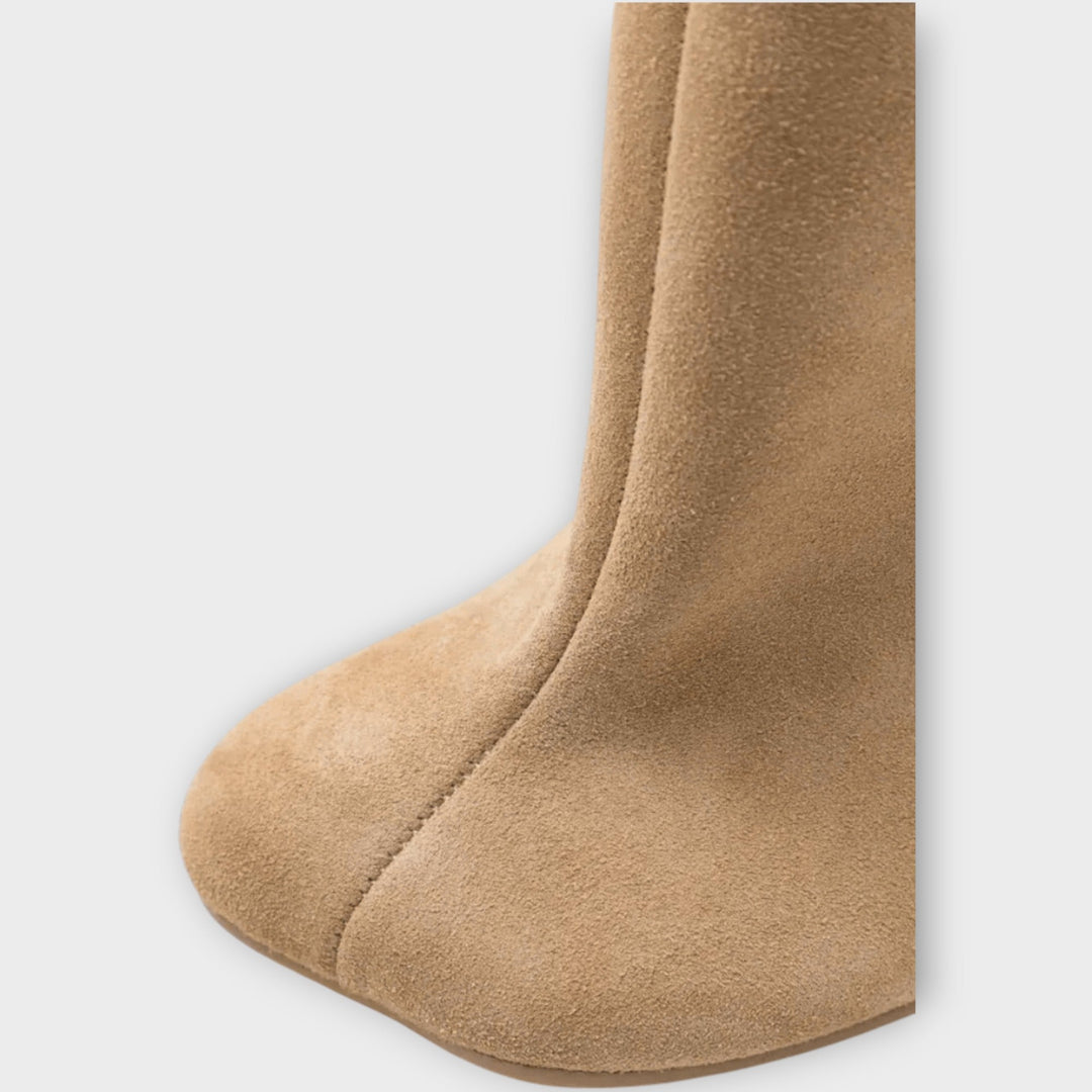 Suede Knee-High Boots by Mela