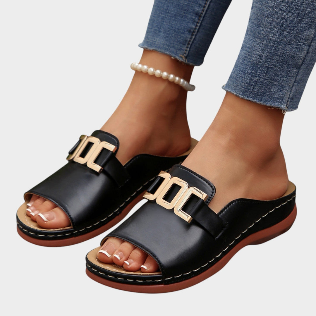 Elegant Chain Strap Comfort Sandals