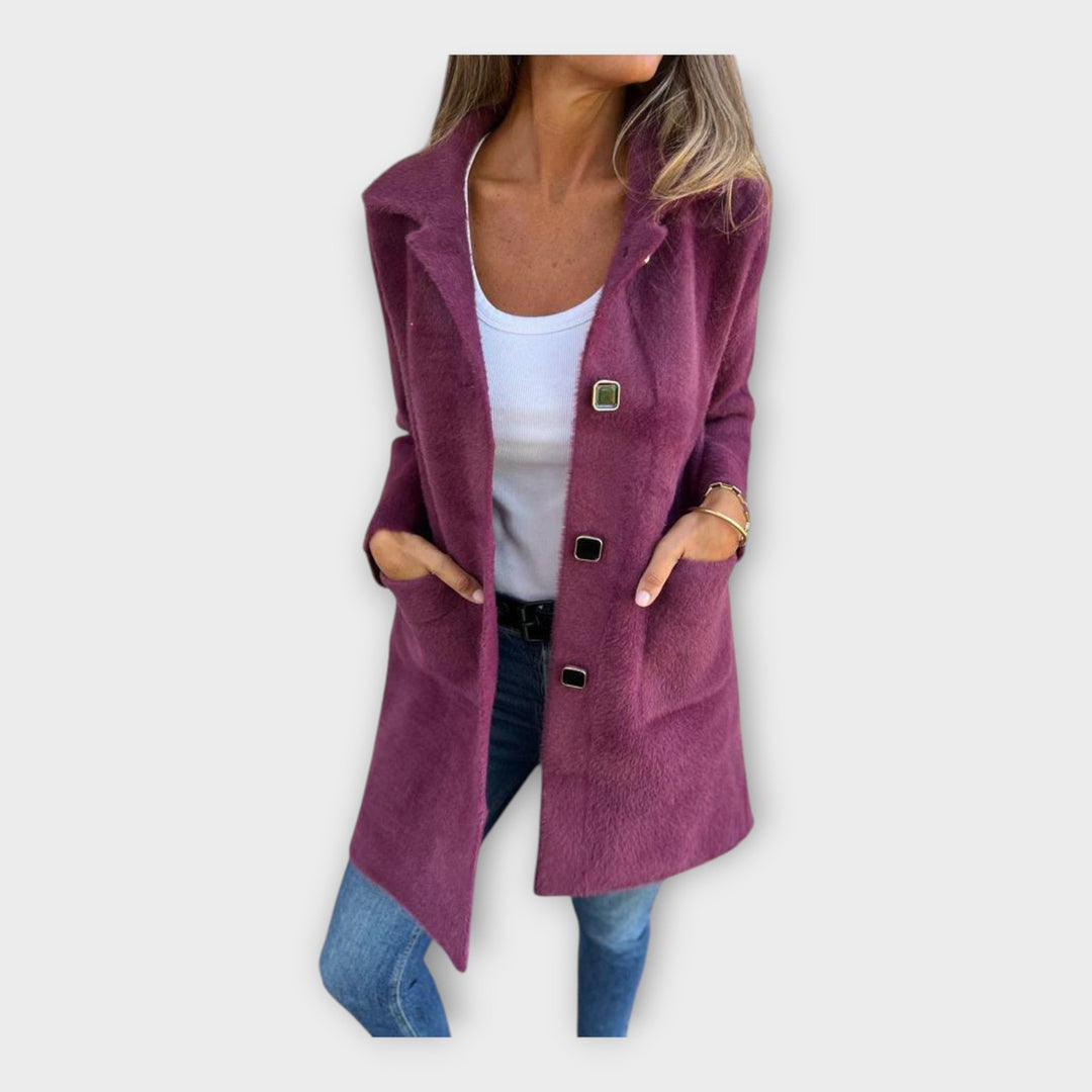 Elegant Closure Wool Coat