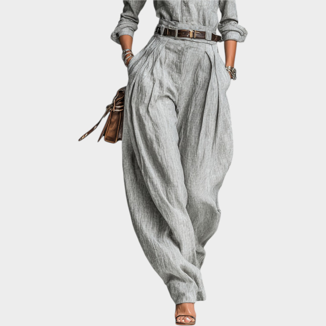 Tailored Linen Shirt & Pant Set