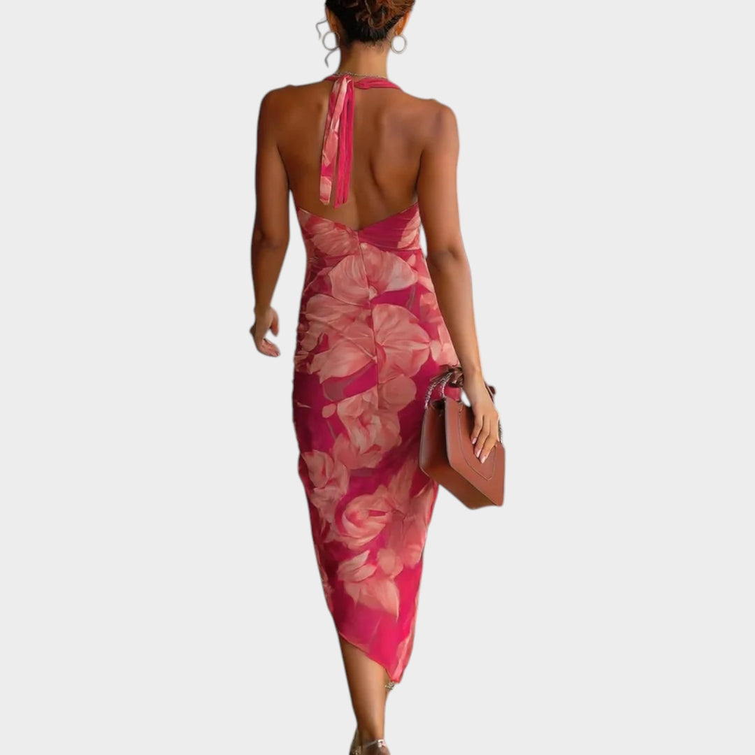 Sculpted Satin Bodycon Dress