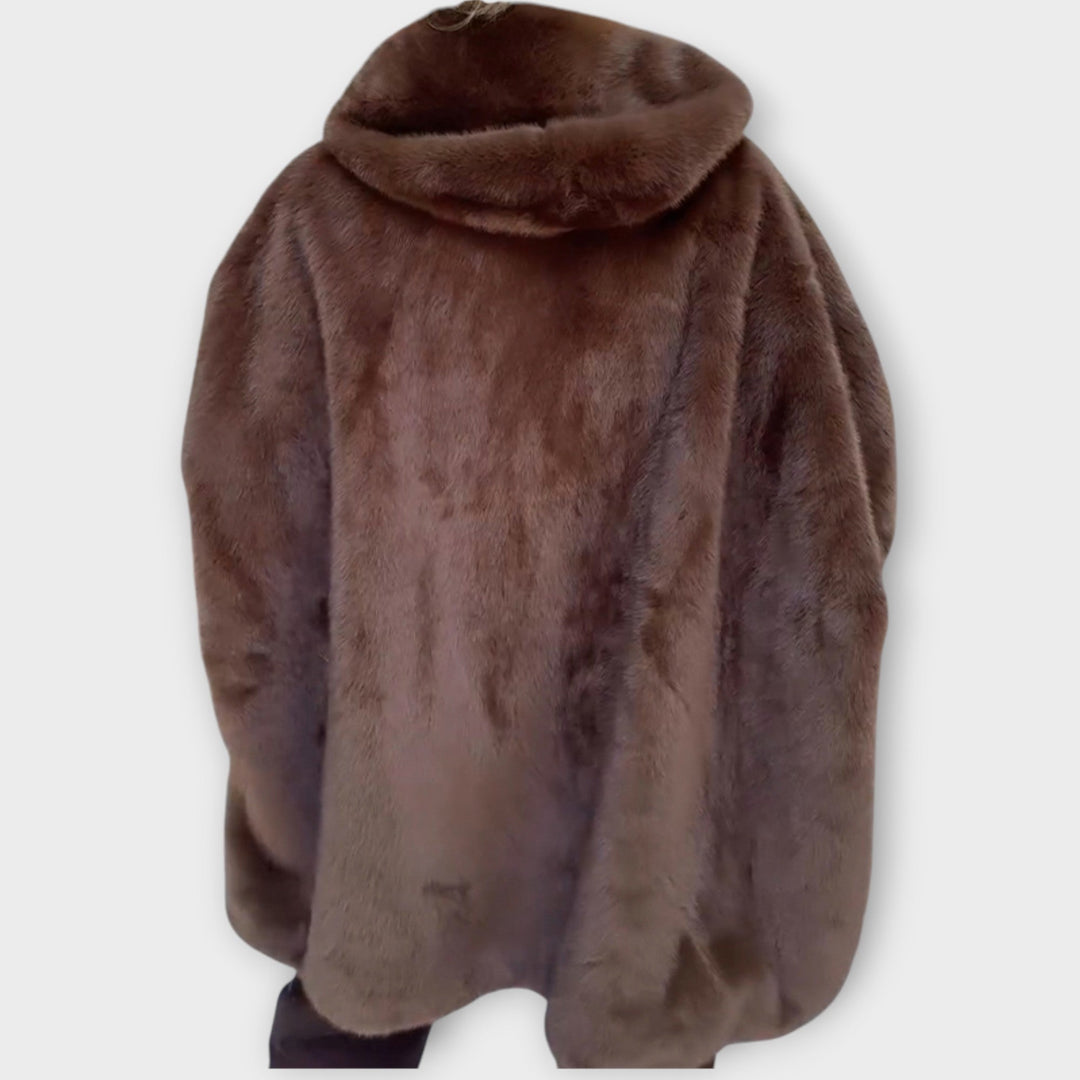 Opulent Faux Fur Hooded Coat