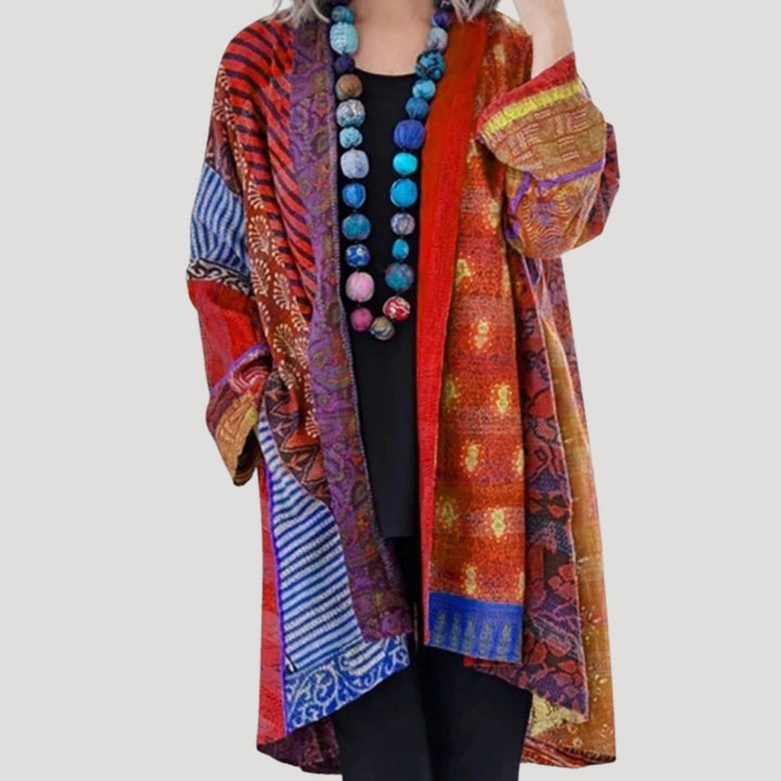 Bohemian Patchwork Kimono Cardigan