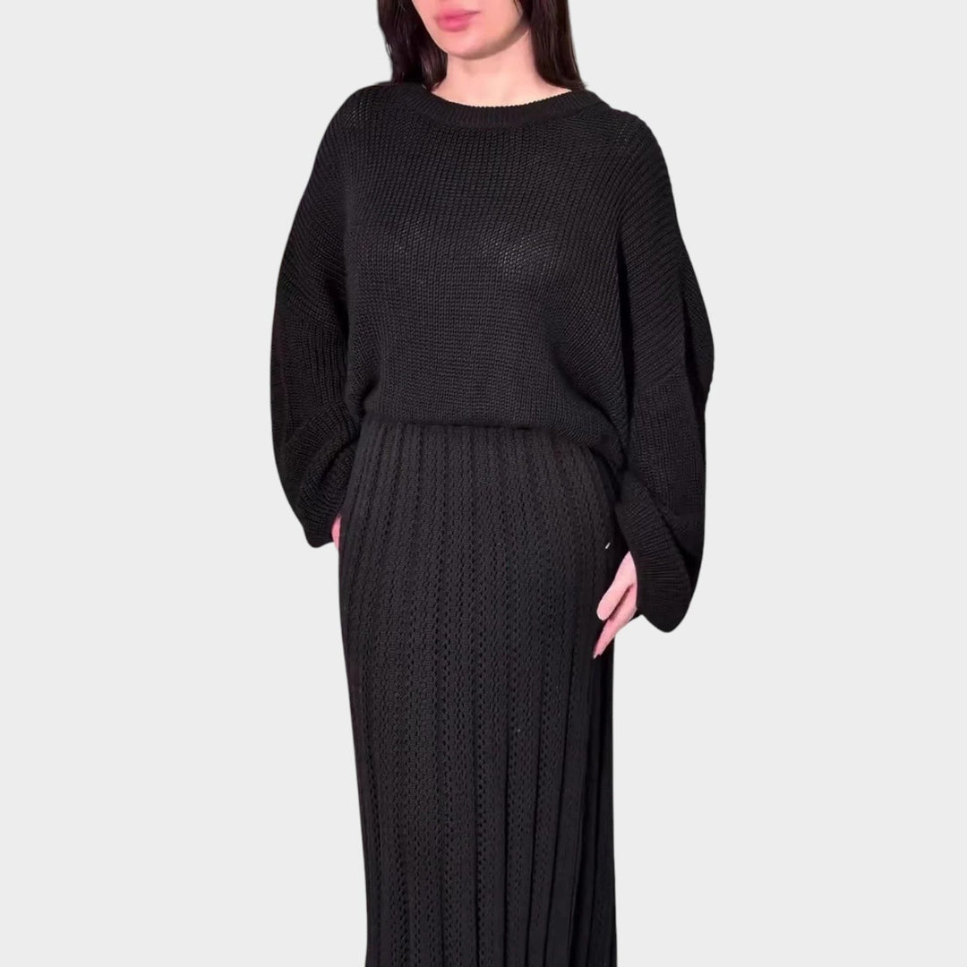 Elegant Knit Two-Piece Set