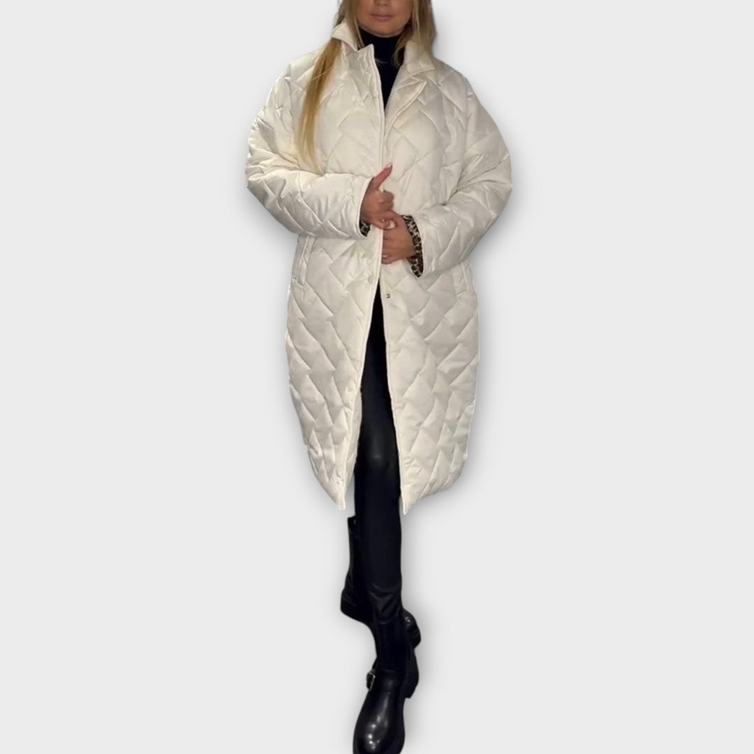 Quilted Longline Winter Puffer Coat