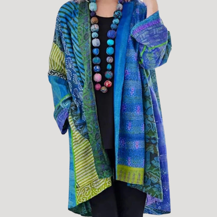 Bohemian Patchwork Kimono Cardigan