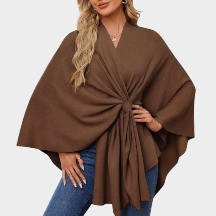 Chic Draped Cape Top