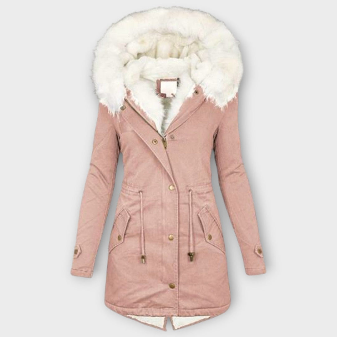 Warm Faux-Fur Trimmed Winter Parka