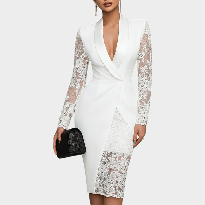 Lace Affair Midi Dress