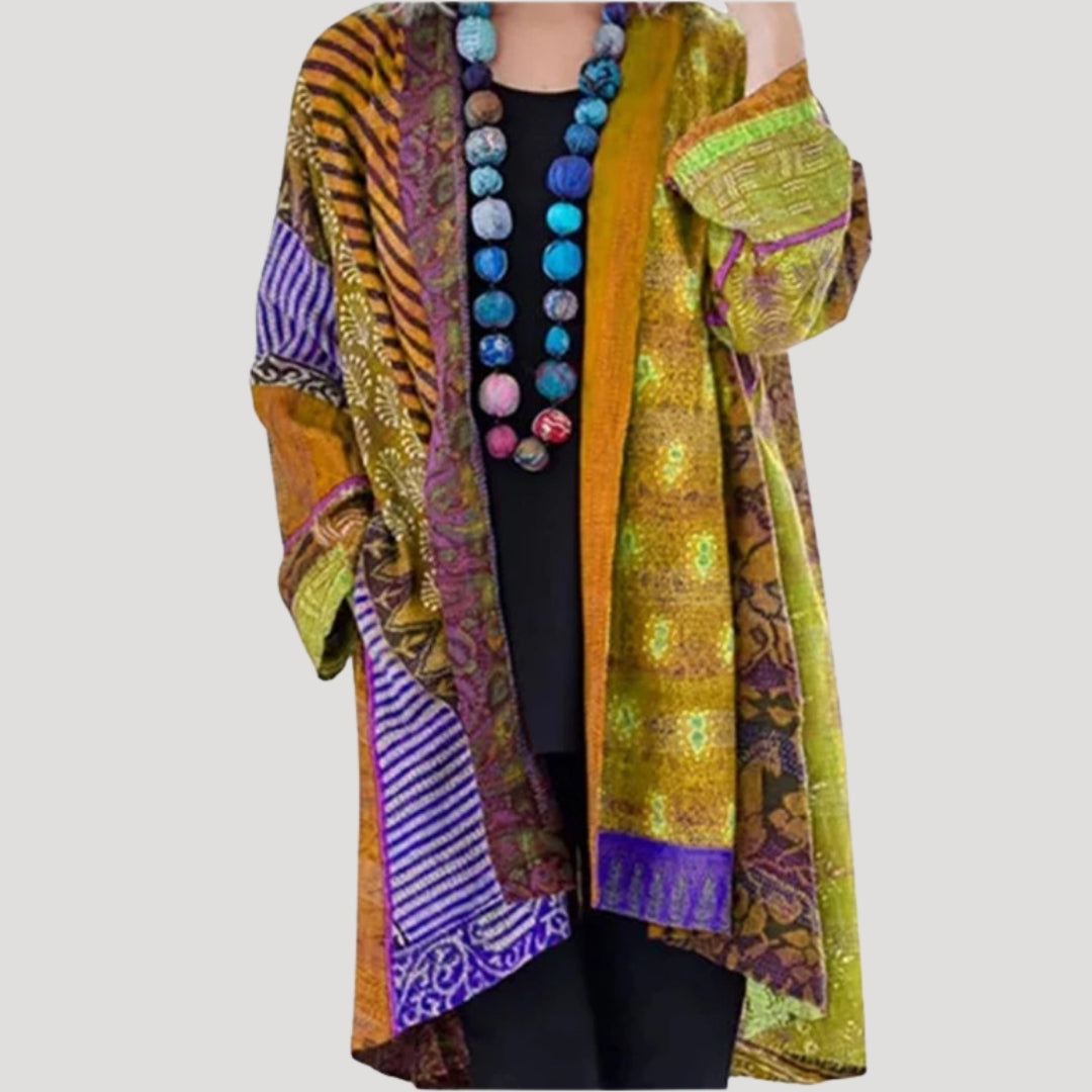 Bohemian Patchwork Kimono Cardigan