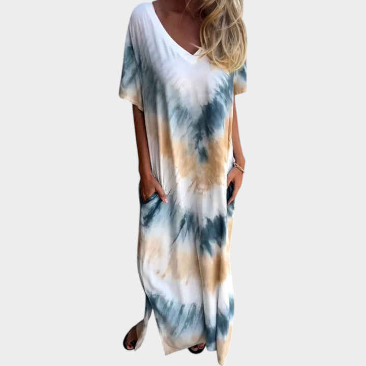 Effortless Tie-Dye Maxi Dress