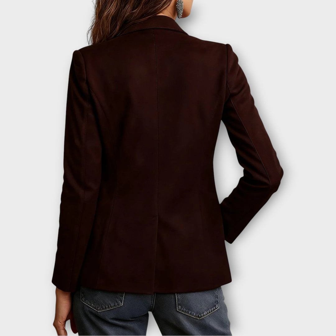 Classic Brown Suede Blazer