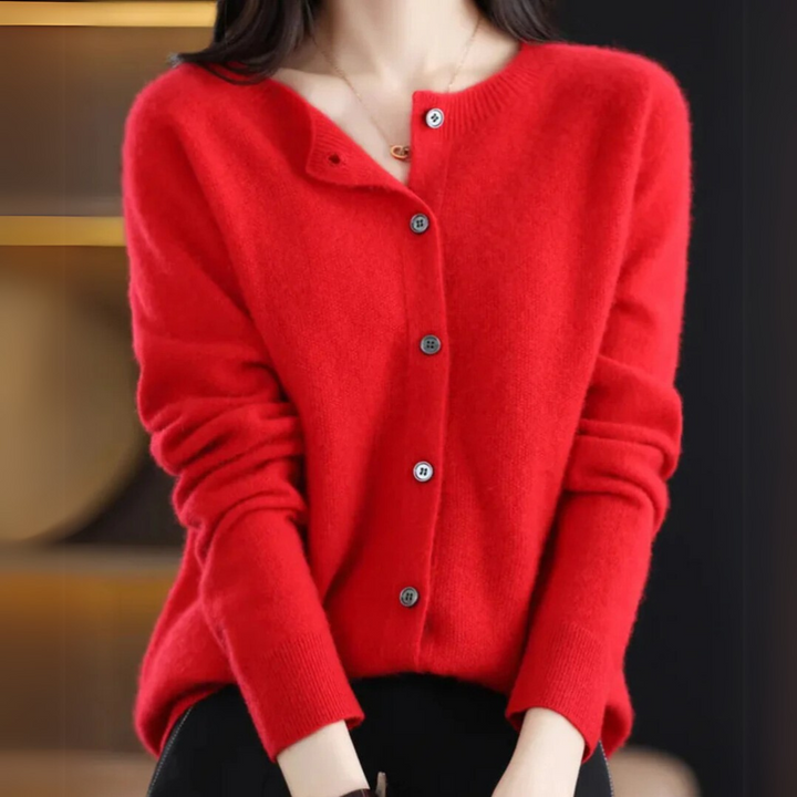 Elena | Classic Button-Up Cardigan