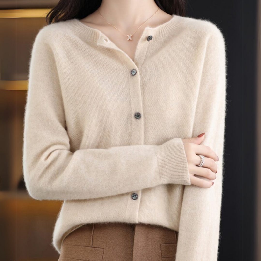Elena | Classic Button-Up Cardigan