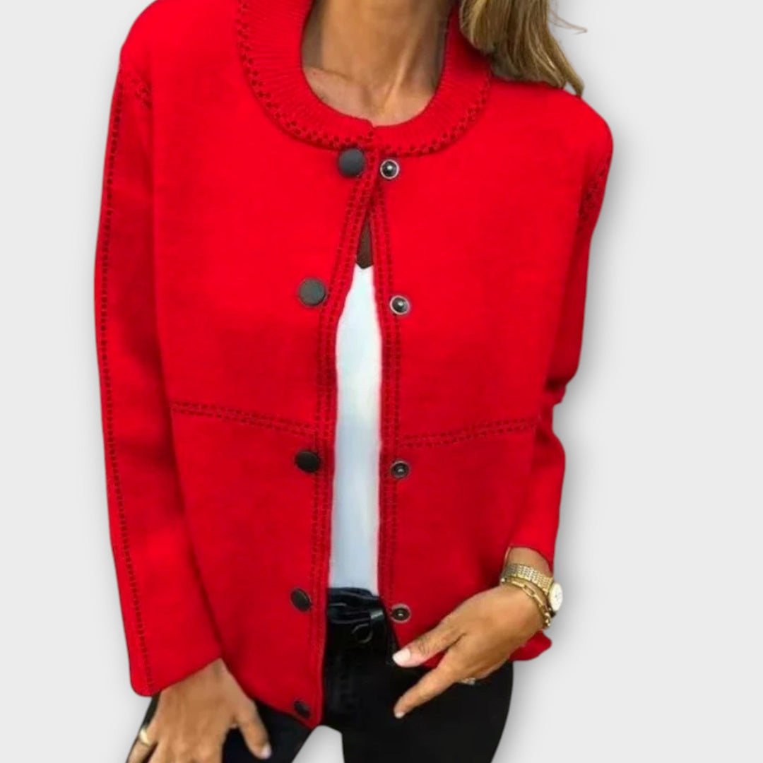 Timeless Button-Front Cardigan with Easy Elegance