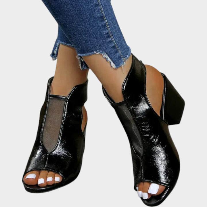 Chic Cutout Block Heel Sandals