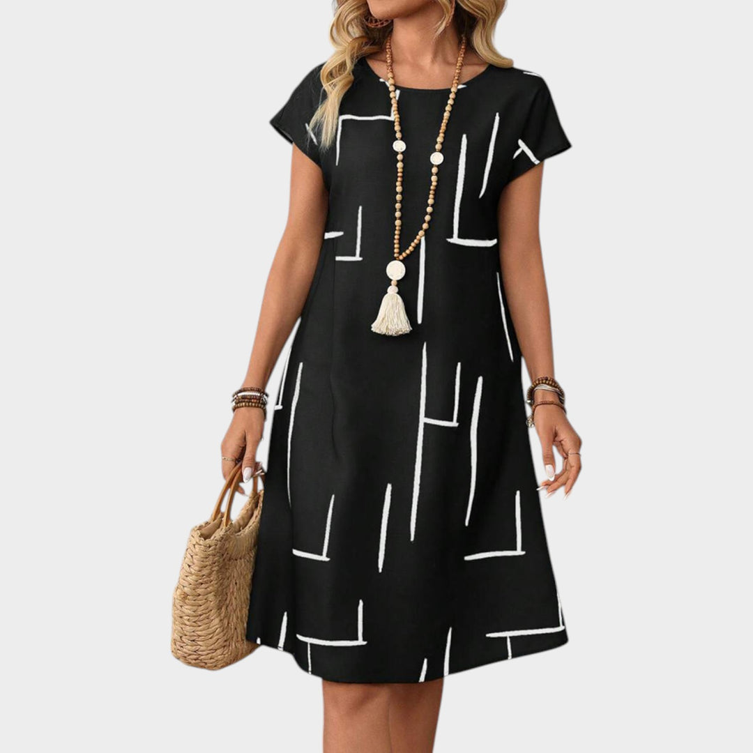 Modern Printed Relaxed Dress