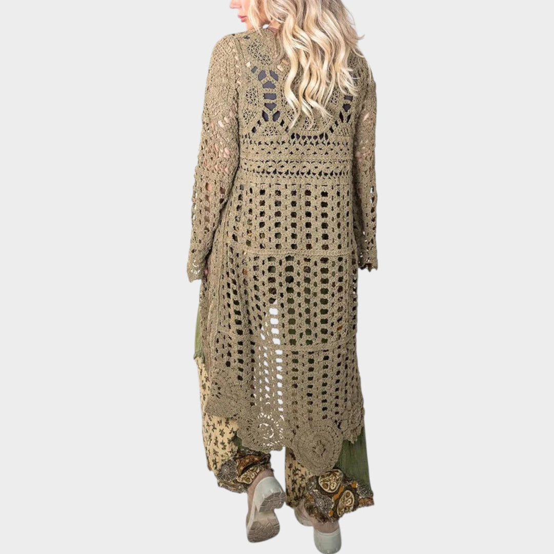 Bohemian Crochet Layered Outfit Set