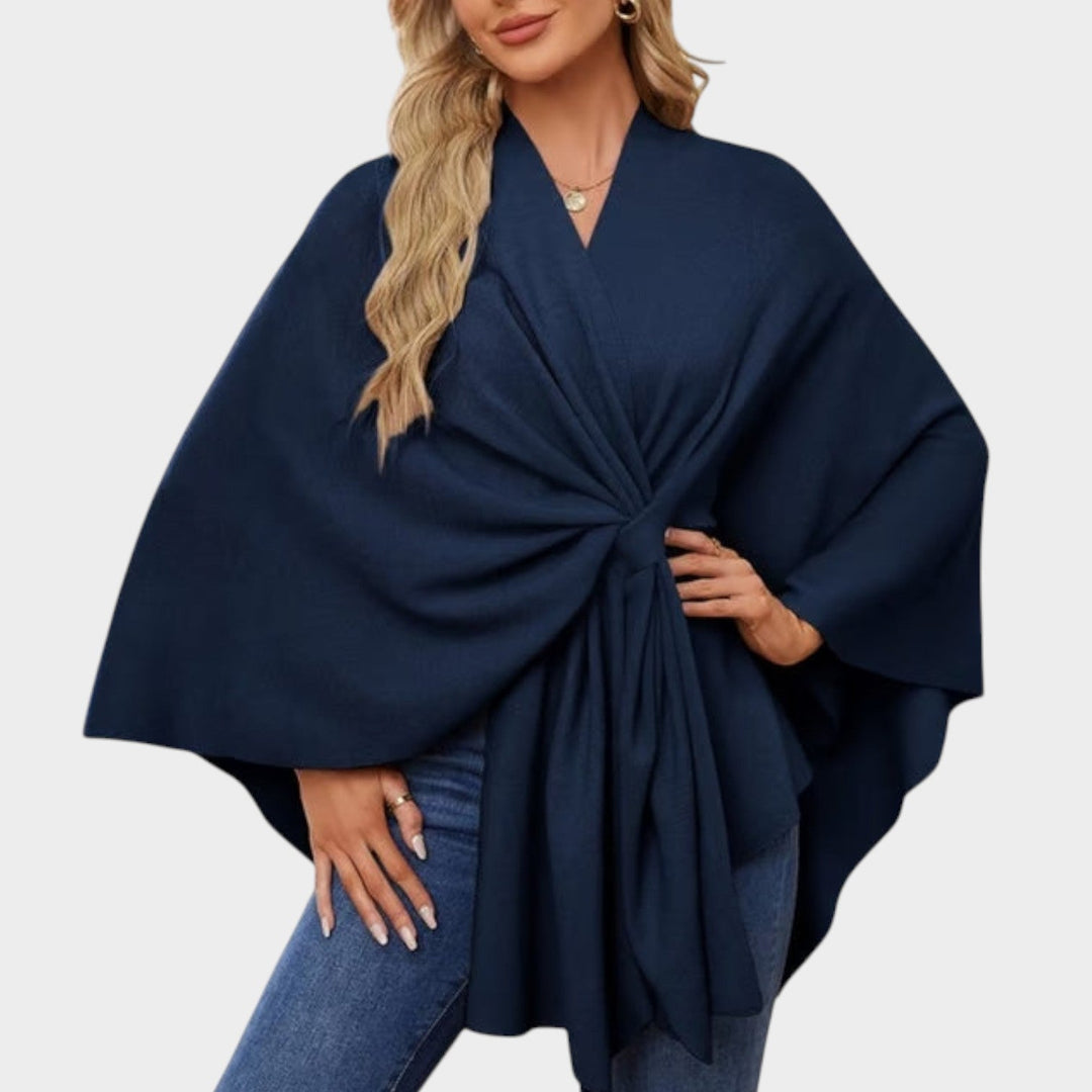 Chic Draped Cape Top