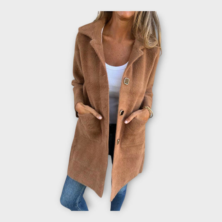 Elegant Closure Wool Coat