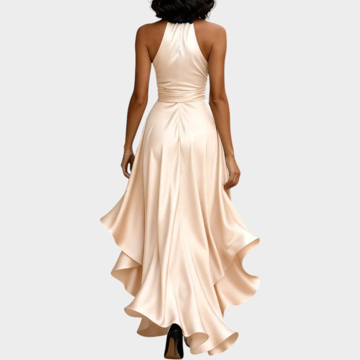 Halter Wrap Evening Gown