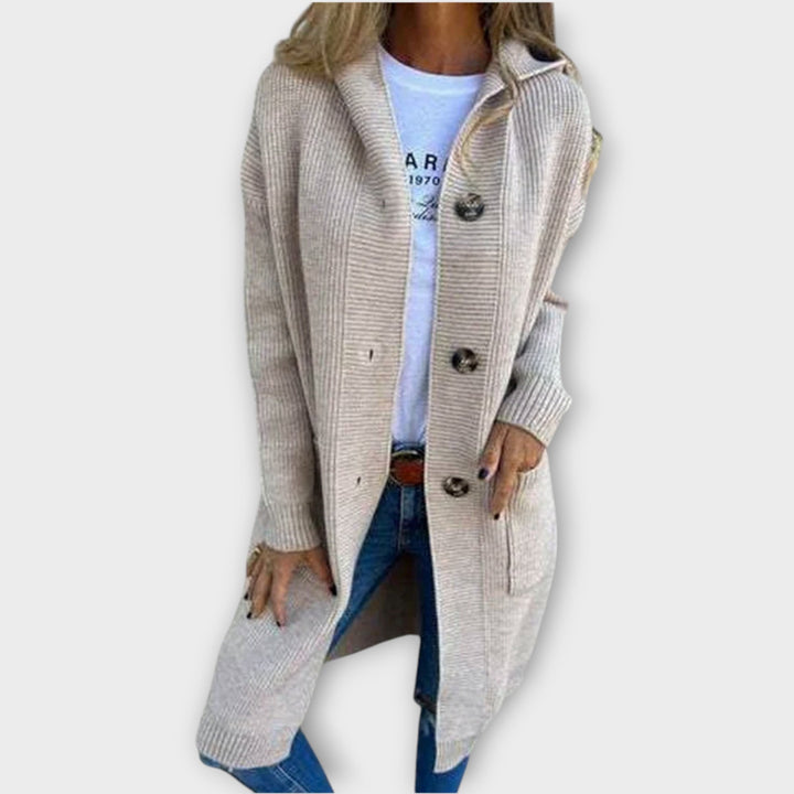 Comfortable Button-Up Knit Cardigan