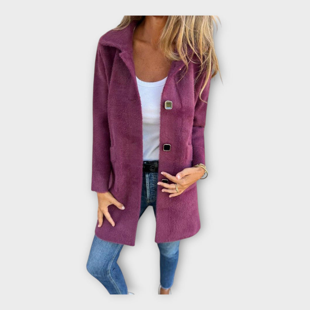 Elegant Closure Wool Coat