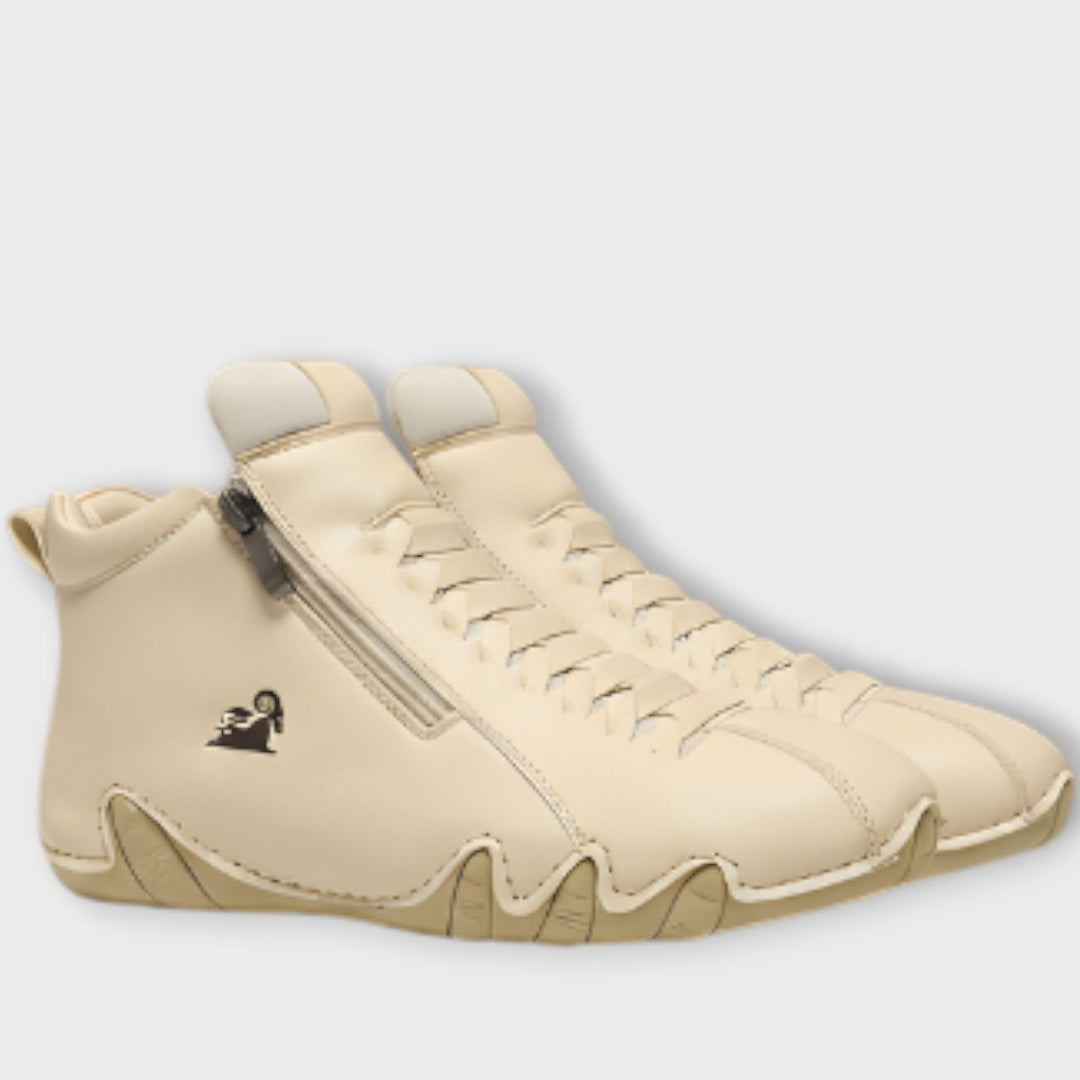 Sleek Minimalist Side-Zip Sneakers