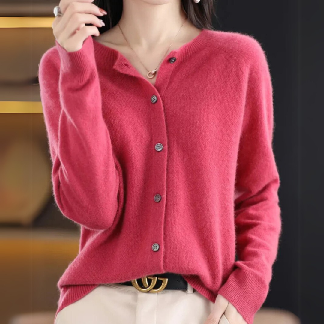 Elena | Classic Button-Up Cardigan
