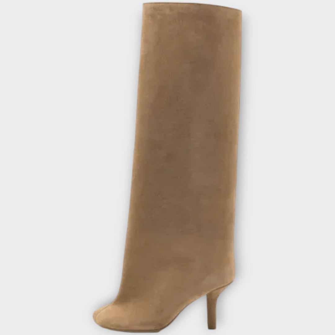 Suede Knee-High Boots by Mela