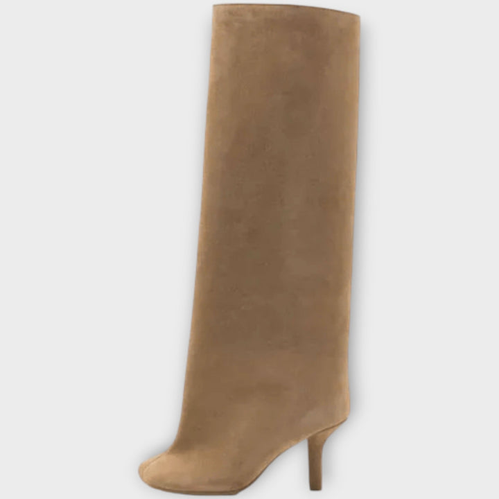 Suede Knee-High Boots by Mela