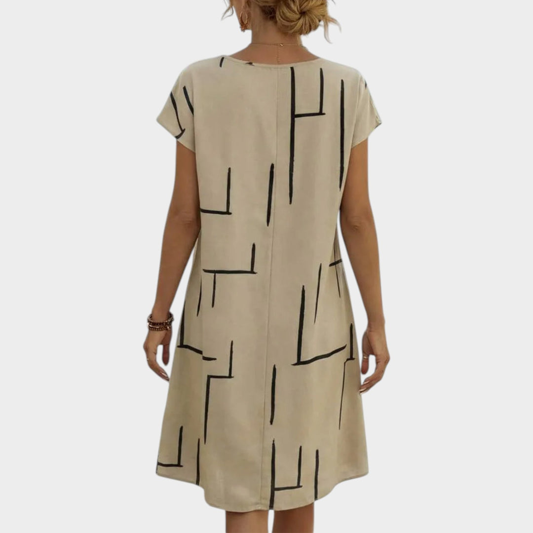 Modern Printed Relaxed Dress
