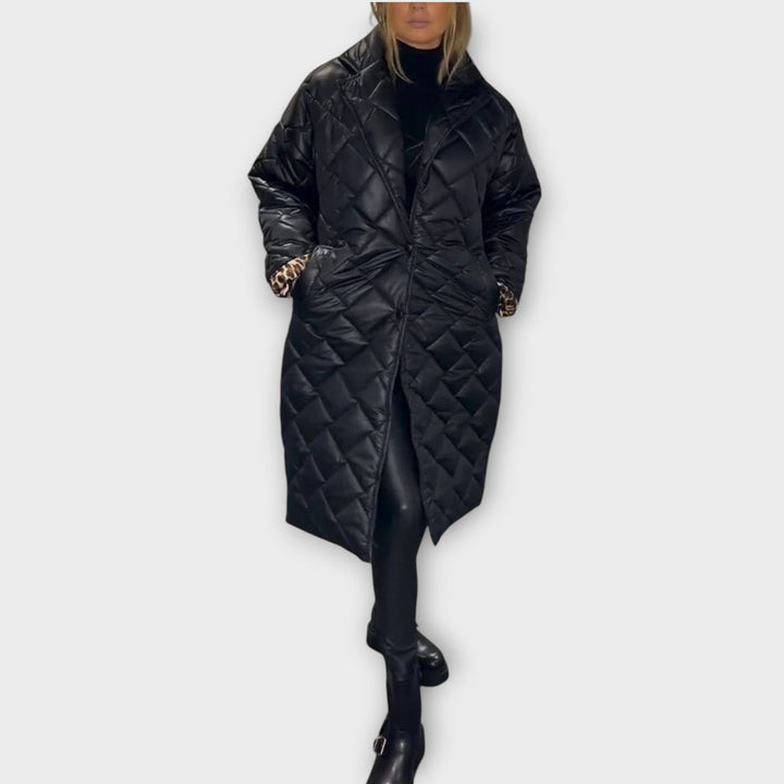 Quilted Longline Winter Puffer Coat