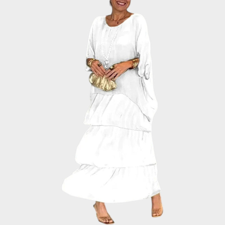 Flowy Tiered Boho Maxi Dress