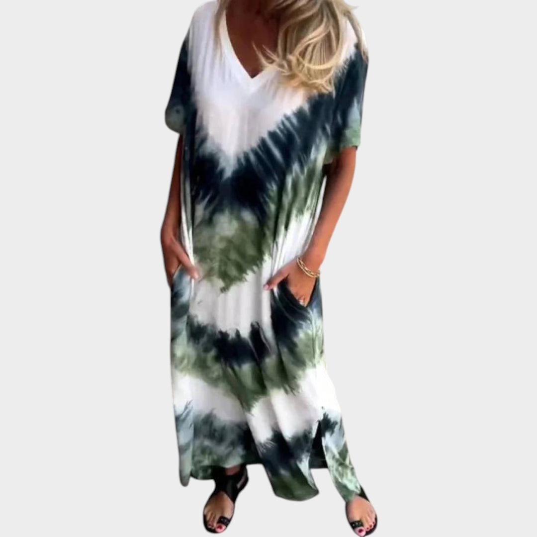 Effortless Tie-Dye Maxi Dress
