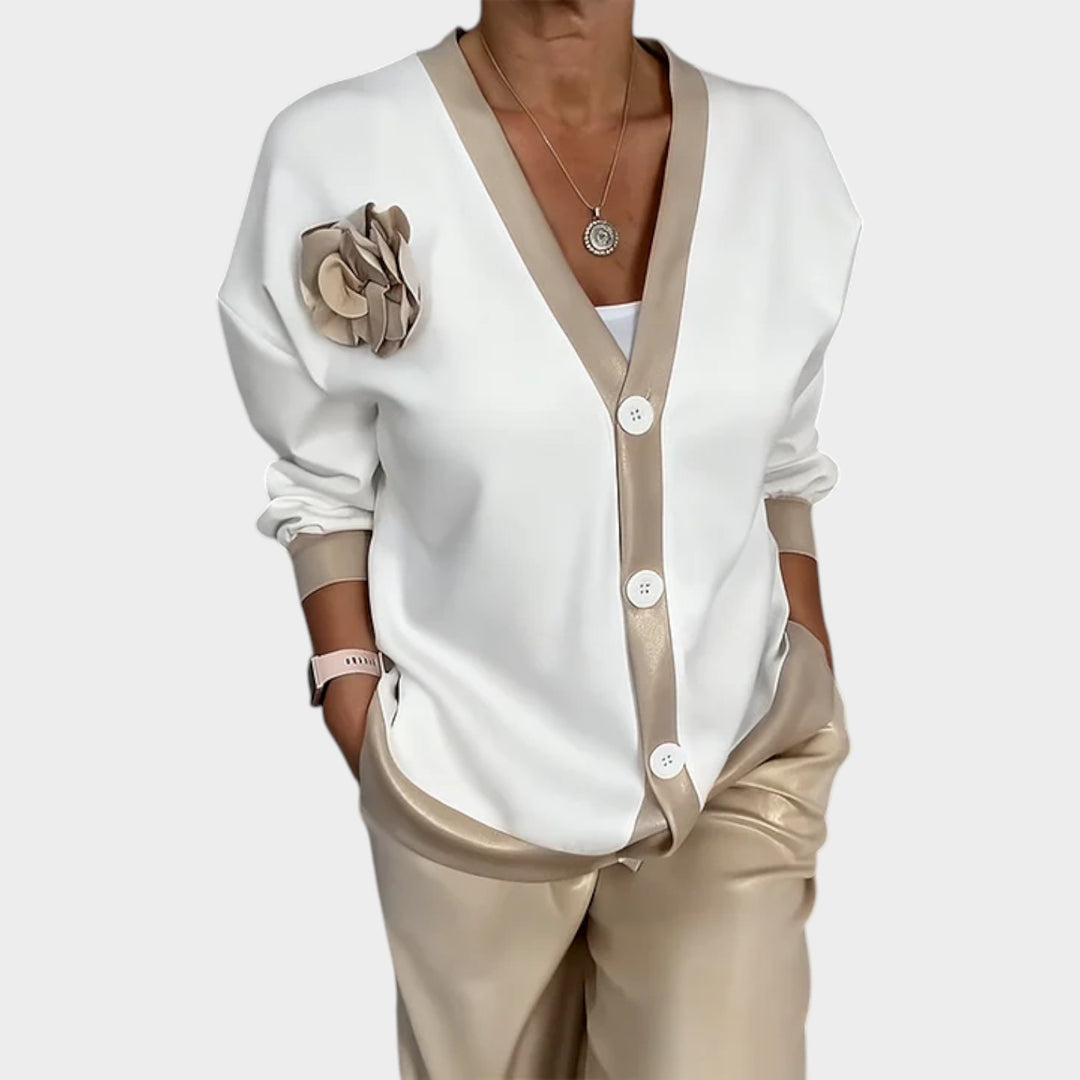 Chic Contrast Lounge Set