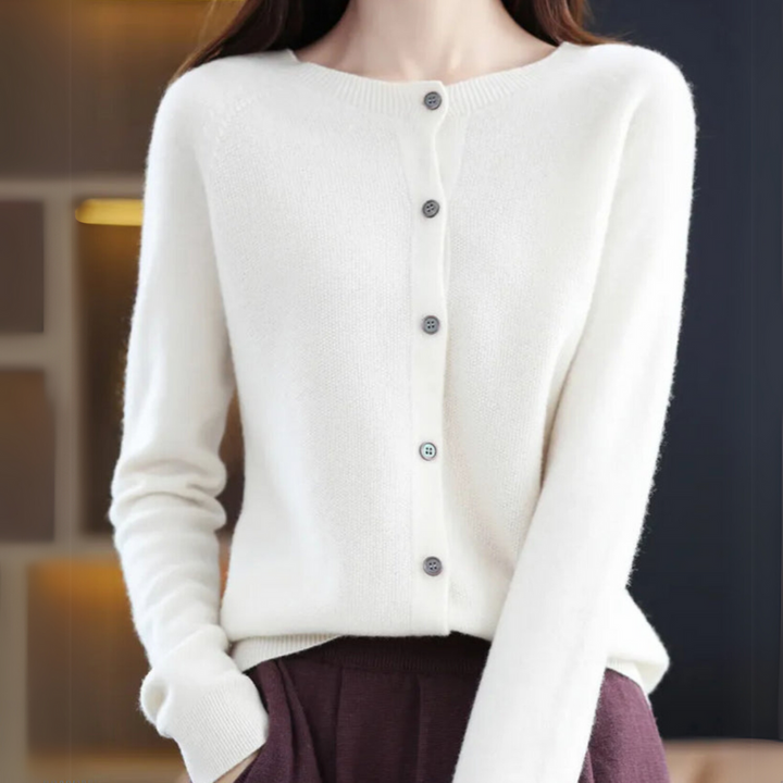 Elena | Classic Button-Up Cardigan