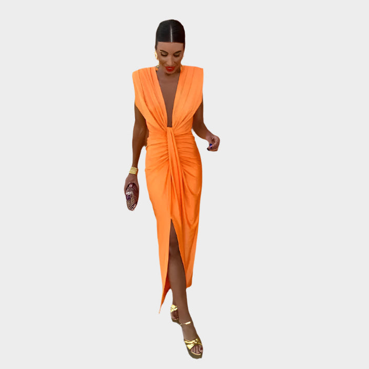 Sexy Dress with Spiral Design