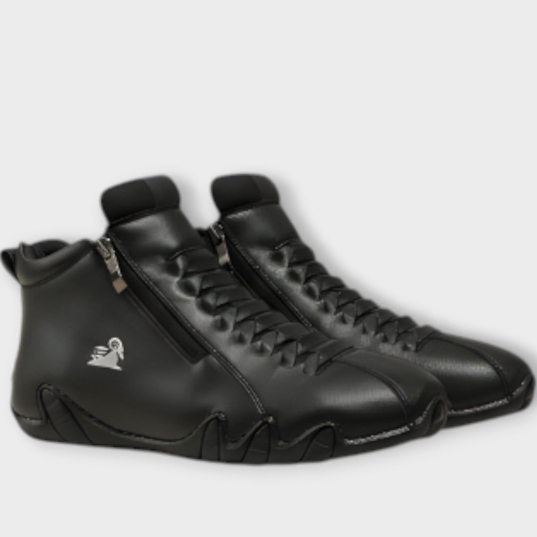 Sleek Minimalist Side-Zip Sneakers