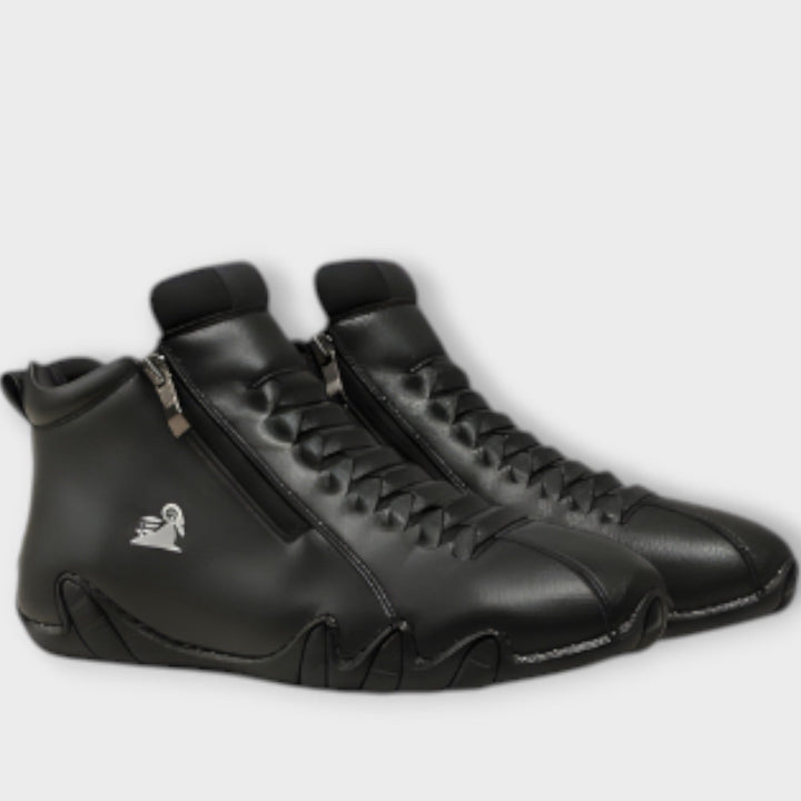 Sleek Minimalist Side-Zip Sneakers