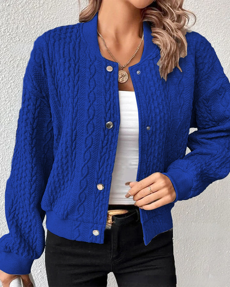 Elana™ - Relaxed Fit Button-Up Sweater