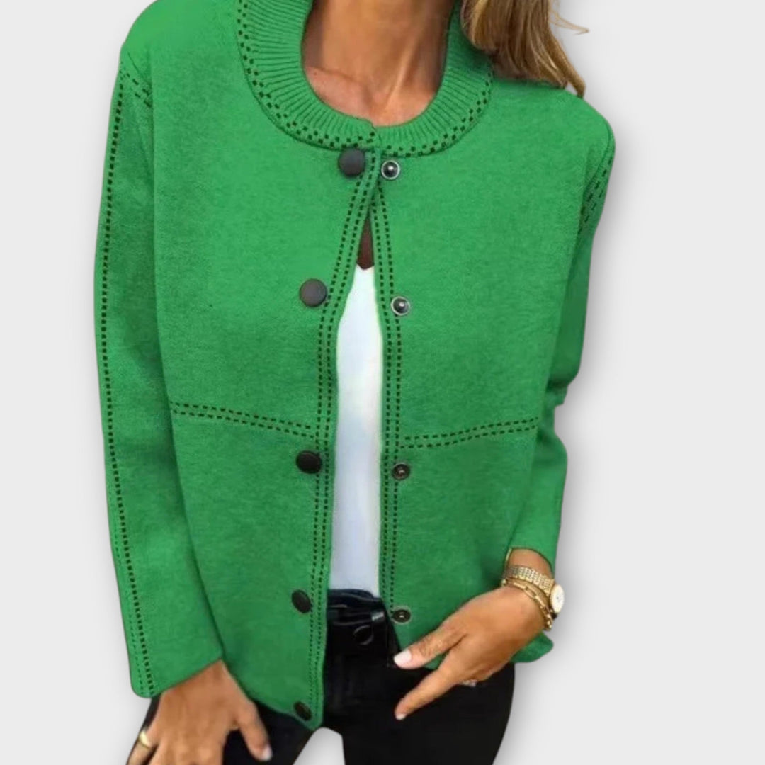 Timeless Button-Front Cardigan with Easy Elegance