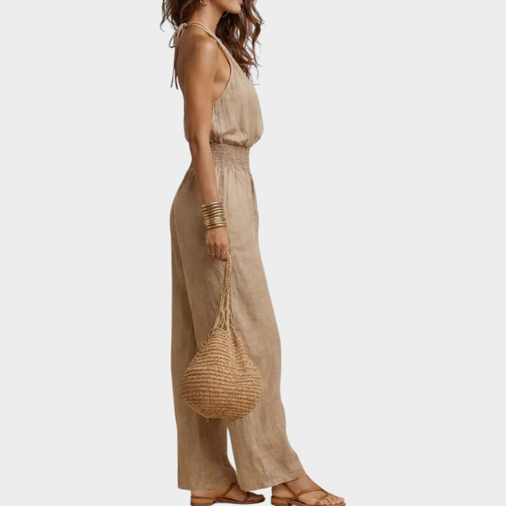 Chic Halter Wide-Leg Jumpsuit