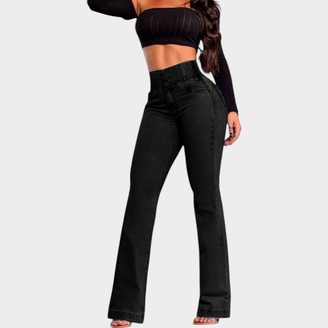 High-Waisted Flare Jeans