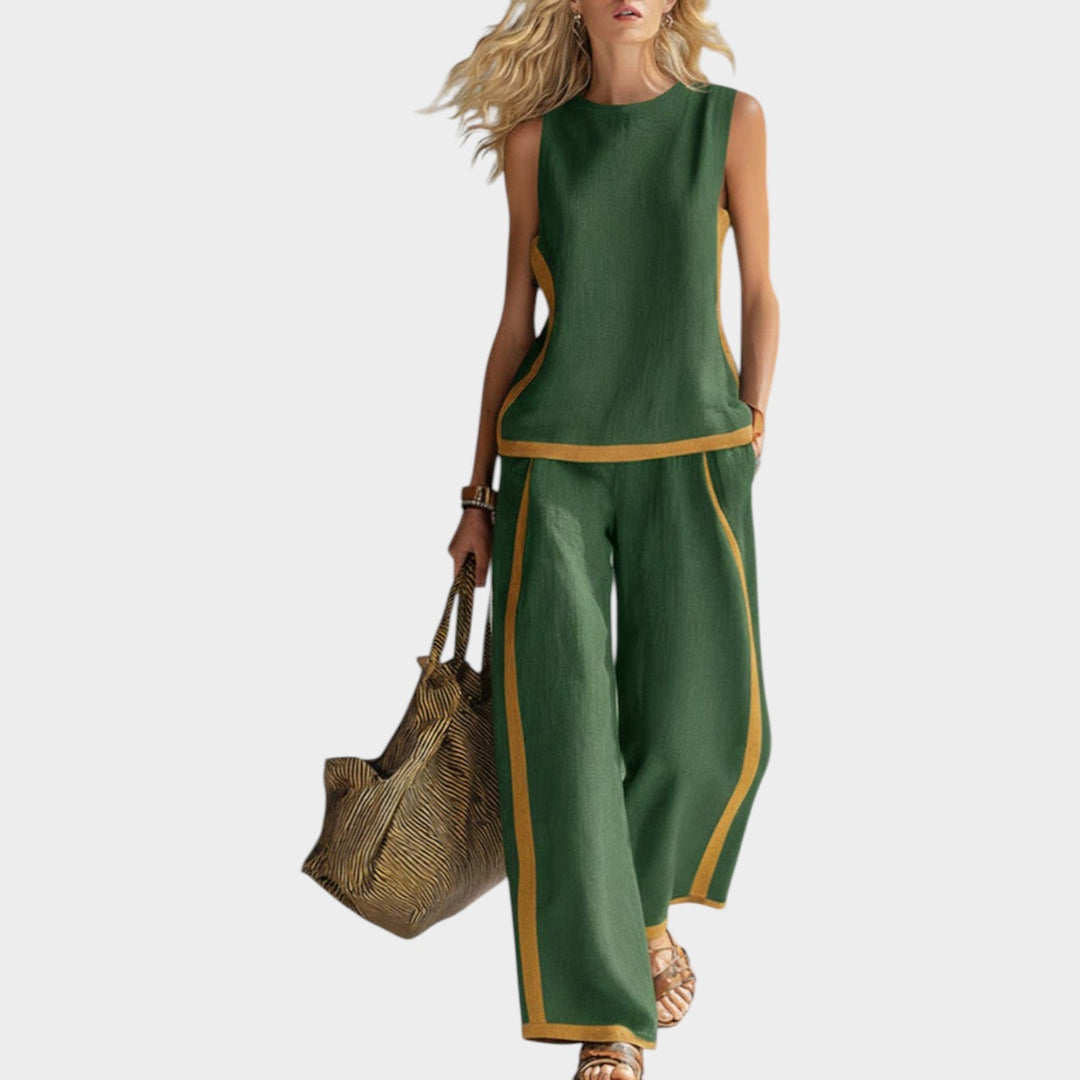 Two-Piece Wide-Leg Set