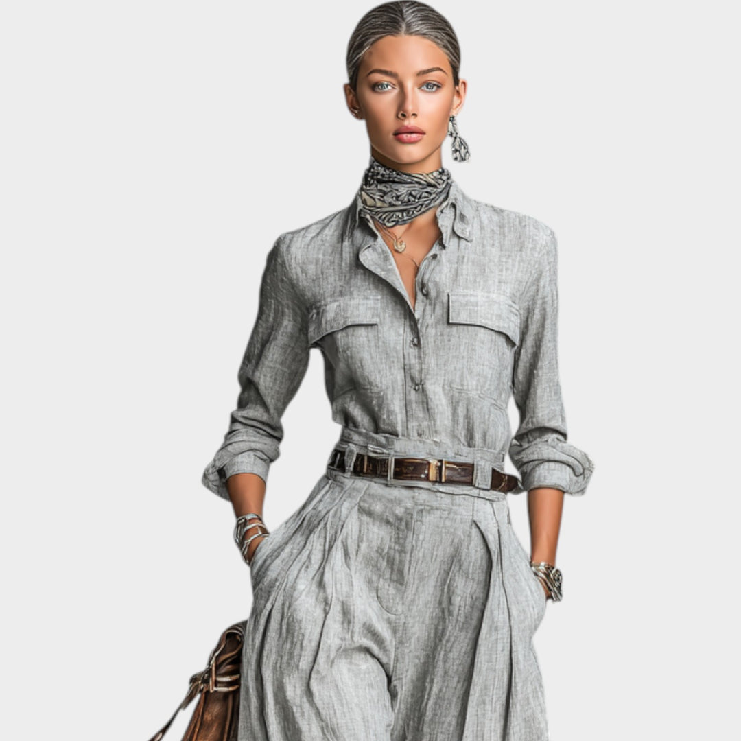 Tailored Linen Shirt & Pant Set