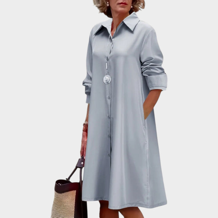 Classic Button-Down Shirt Dress