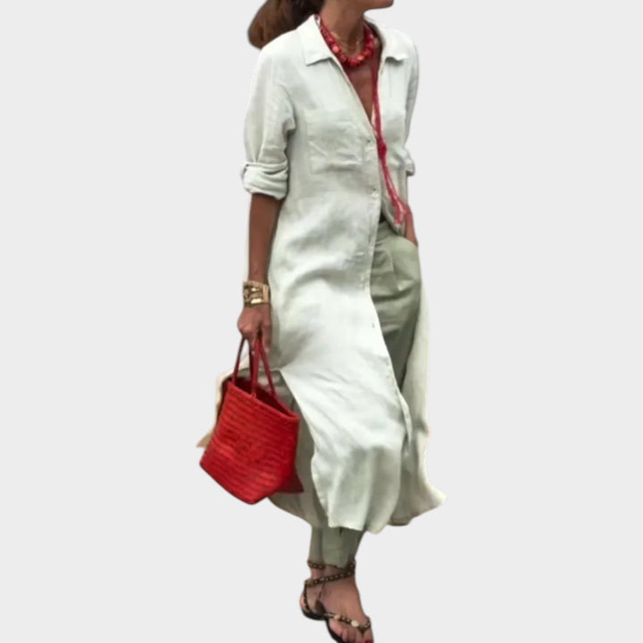 Effortless Long Shirt & Pants Set