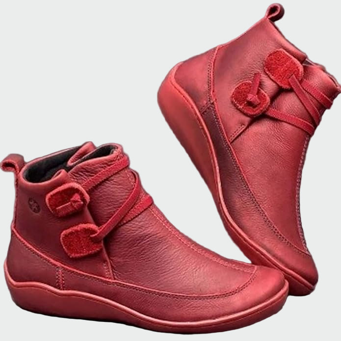 High-Quality Leather Orthopedic Ankle Boots
