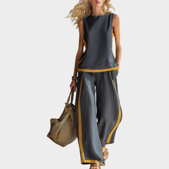 Two-Piece Wide-Leg Set